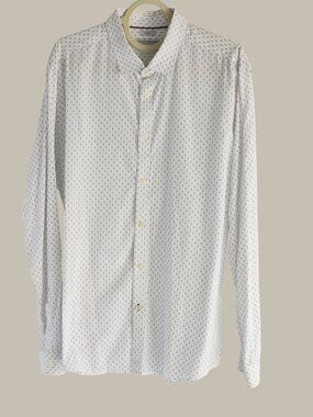 Jules White & Black Pin Dot Long Sleeve - Large
